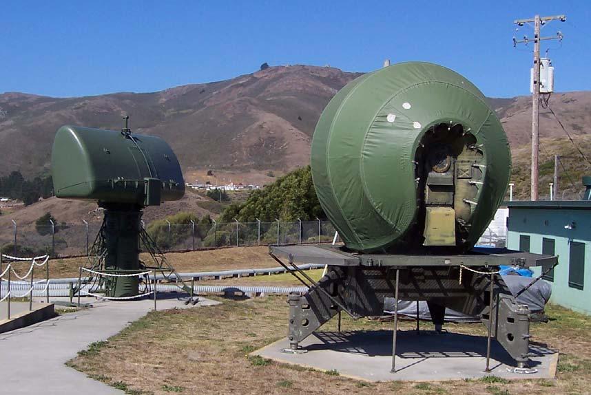 Figure 58 High atop Wolf Ridge, in the background depicted between these two radar units, sits SF-88 s actual integrated fire control site.