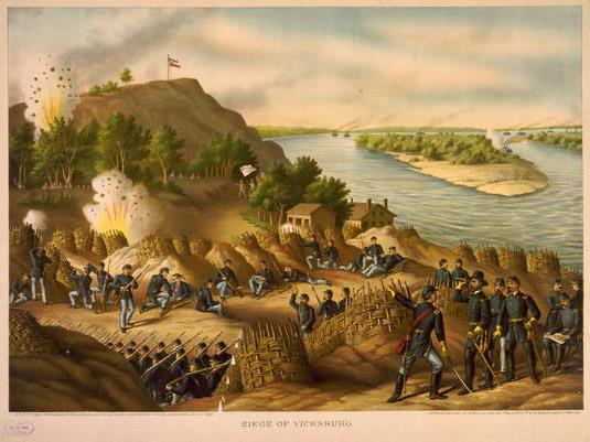Siege of Vicksburg Union troops surround Vicksburg during the siege Key to total Union control of the Mississippi River