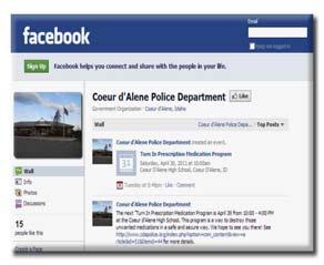 Point of View cameras for officers Management of new Social Media (Face Book, Twitter) pages used to interact & share