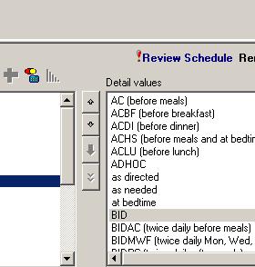 Reviewing Schedule Medication Times When ordering medication if the Review Schedule appears you will need to check the order schedule to
