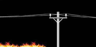 ATTENTION: BURN WITH CARE... AVOID TROUBLE. Use firebreaks around any utility poles on land that will be burned under controlled conditions.