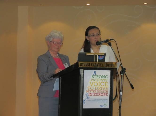 Gertrude Abela Parnis of Europa Donna Malta and Ann Marie Borg of the Malta Health Network (MHN) highlighted the role of patient advocacy in achieving progress (pictured).