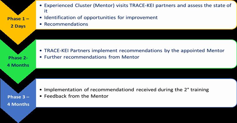 dealing with Cluster Internationalisation. 4. From March to July 2018, the TRACE-KEI partner will keep on implementing the improvement recommendations.