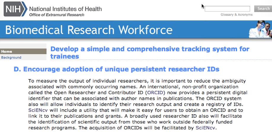 Funding Policy http://biomedicalresearchworkforce.nih.gov/tracking-system.