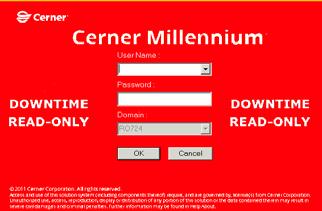 During a scheduled downtime, Cerner 724 becomes available immediately to users.