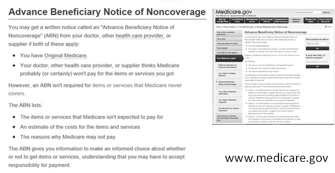 Medicare Beneficiary Notices Initiative (BNI) A CMS initiative intended to extend financial liability protections to both beneficiaries and providers Applies to both Fee for Service (FFS) Medicare