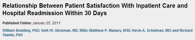 higher hospital-level patient satisfaction