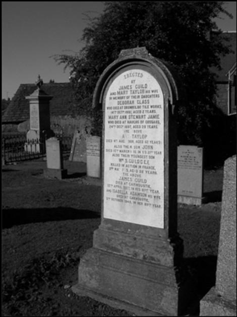 Guild Family Gravestone, Meigle Churchyard 35 References 1 Birth registration, William Simpson Guild, 1892 RD:379-, 1892 Births in the District of Meigle in the County of Perth, p 4.