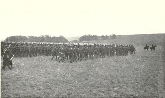 After their arrival at Devonport in October 1914, the 3 rd Battalion was stationed at Bustard Camp on Salisbury Plain to undergo further training.