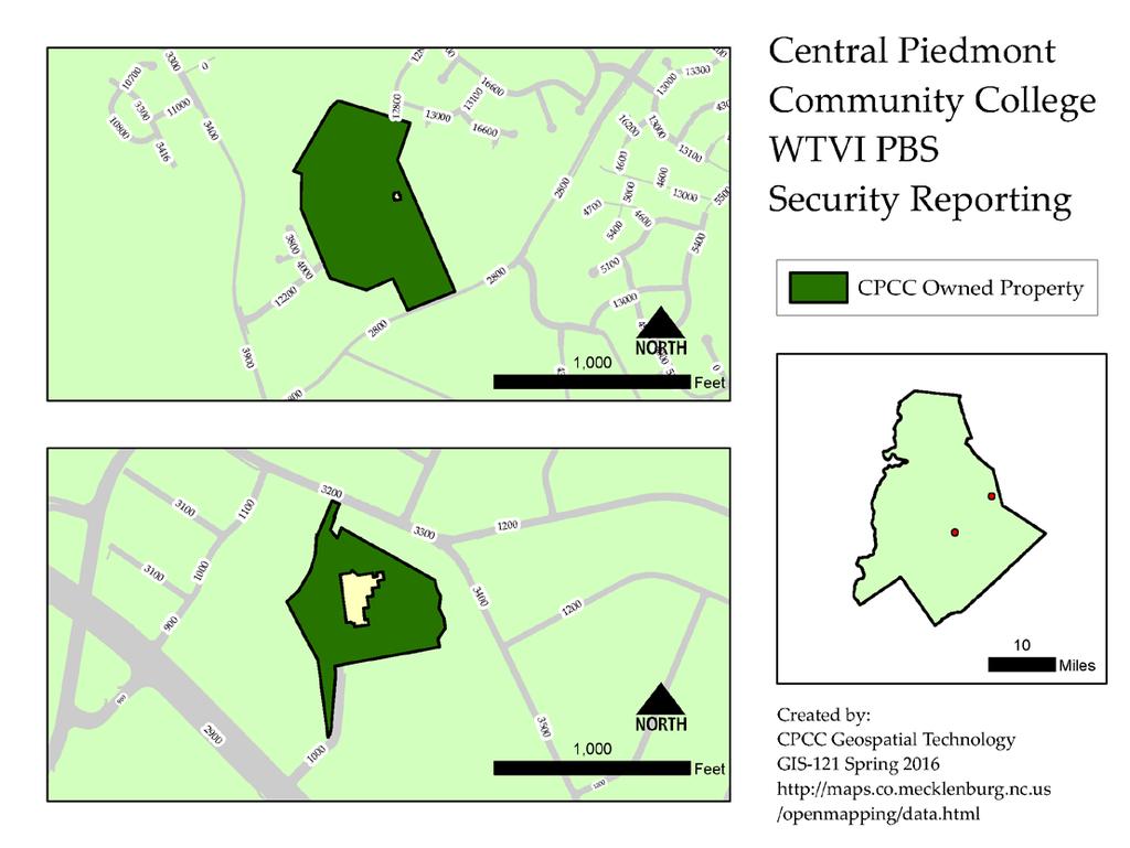 Figure 13: WTVI/PBS Center Property Map PUBLIC PROPERTY: All public property, including thoroughfares, streets, sidewalks, and parking facilities, that is within the campus, or immediately adjacent