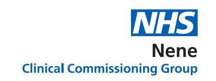 NHS Nene and NHS Corby Clinical Commissioning Groups Policy for the