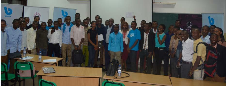 Group Photo (Judges& organizing team) Top 3 Teams 1 st Place (Winning Team) - Team African Young innovators introduced electronic device that would help in the operation of public transportation to