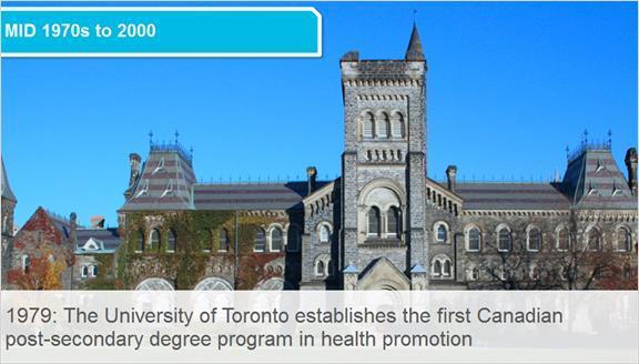 3.5 Mid 1970s to 2000 In 1979 the first Canadian postsecondary degree