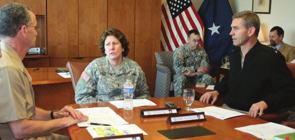 Volume 5, Issue 2 Page 10 Major General Eder discusses operational support with the JECC leadership Whitney Williams The Joint Enabling Capabilities Command welcomed U.S. Army Maj. Gen. Mari Eder, the Commander of the U.