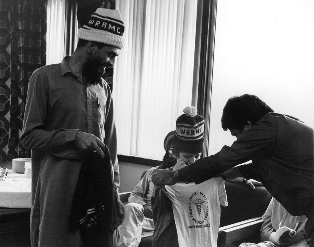 Doctors at WRAMC treated a group of Afghan freedom fighters in 1984,