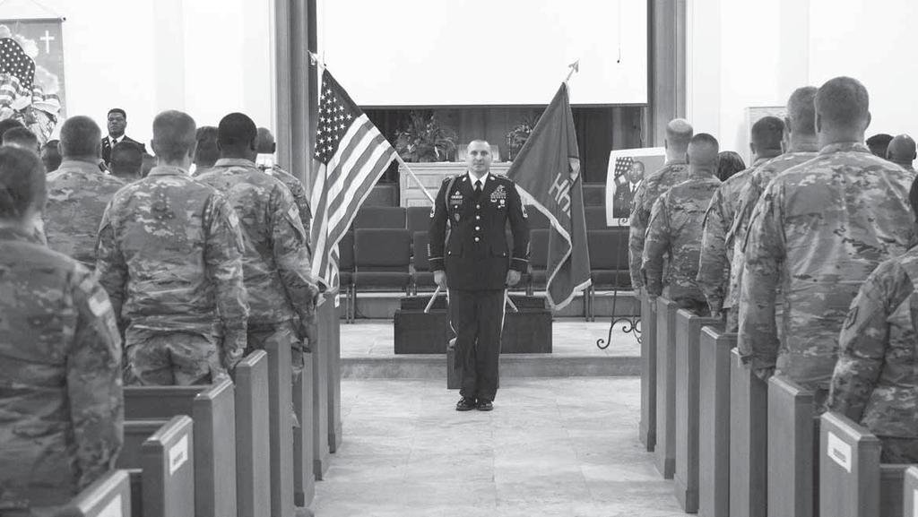 Seeing you in our hearts Fort Jackson Soldiers say goodbye to one of their own Above, Sgt.