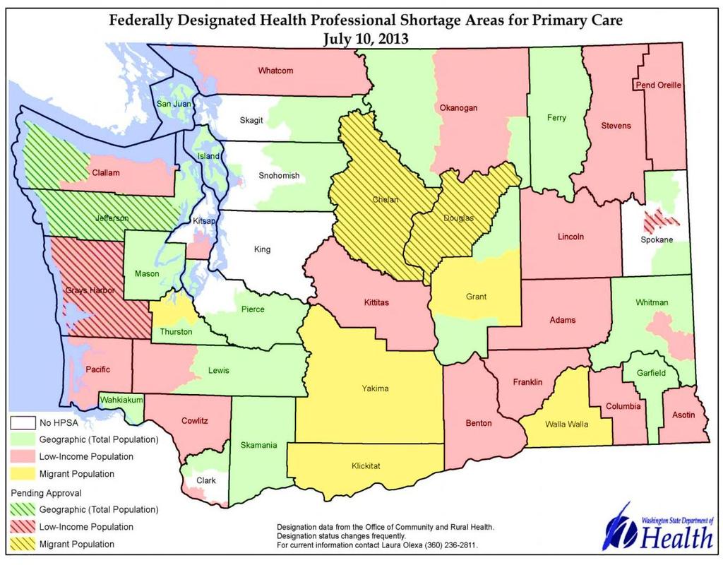 Rural Network in Eastern Washington Established in 2002 with HRSA Network Development Grant Program. Recently grew from 7 to 13 Public Hospital Districts.