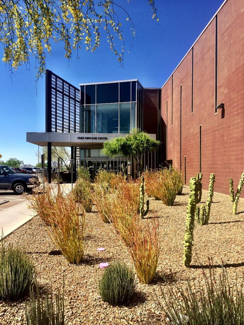 An example: Crisis Response Center 34 Built with county bond funds in 2011 to serve Pima County (Tucson, AZ) 12,000 adults + 2,200 youth per year Alternative to jail, ED, hospitals Co-located crisis