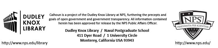 Calhoun: The NPS Institutional Archive DSpace Repository Theses and Dissertations 1.
