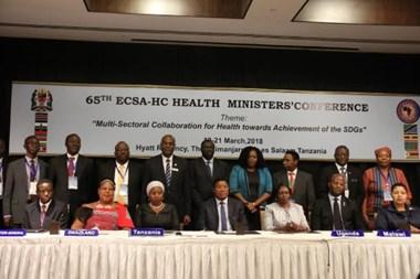 P), Prime Minister of the United Republic of Tanzania, who reiterated the Tanzania s commitment to continue hosting the ECSA Health Community in Arusha, and continued support to the organization.
