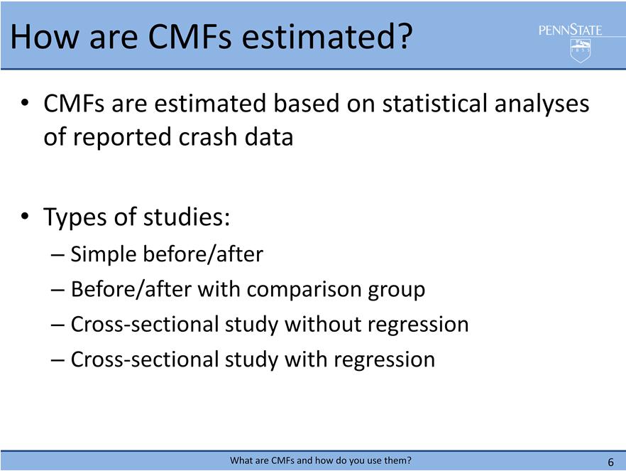 Before we can go into more detail about CMFs and how they can be applied, it is important to understand where CMFs come from.