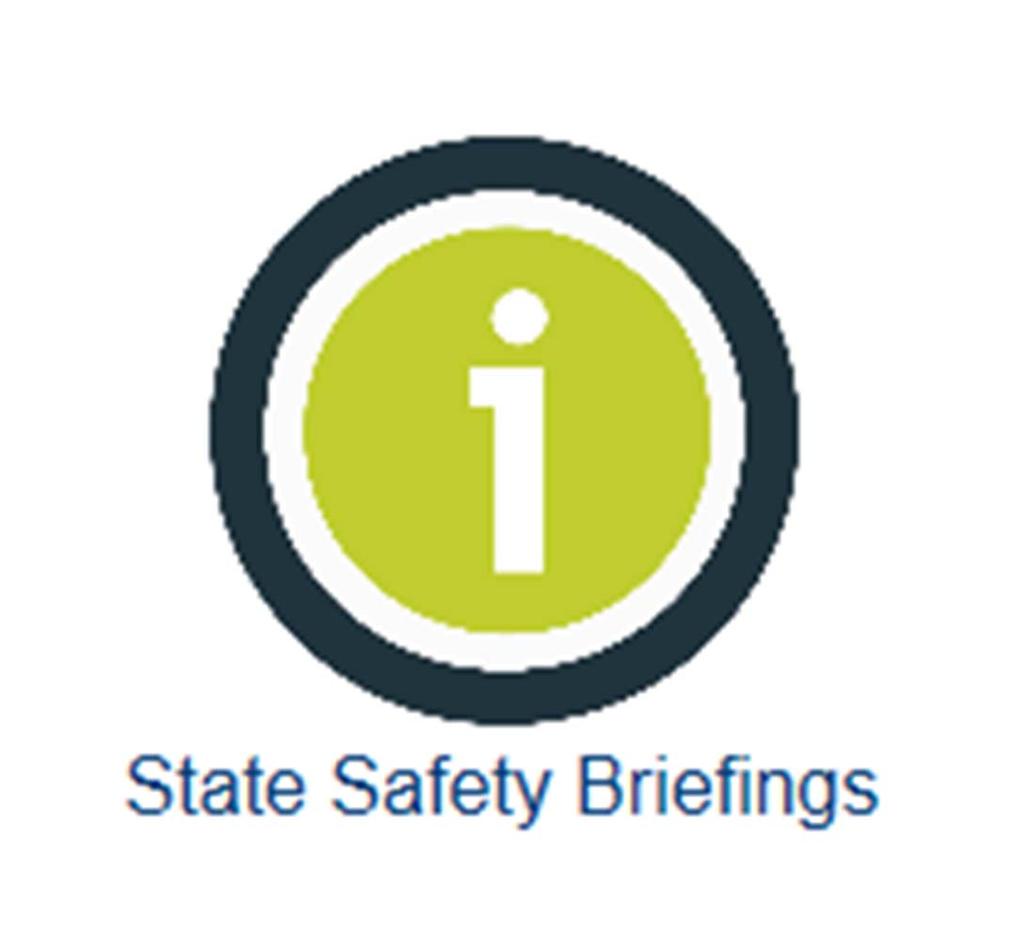 State safety briefing Newest application on SPACE/iSTARS 2.