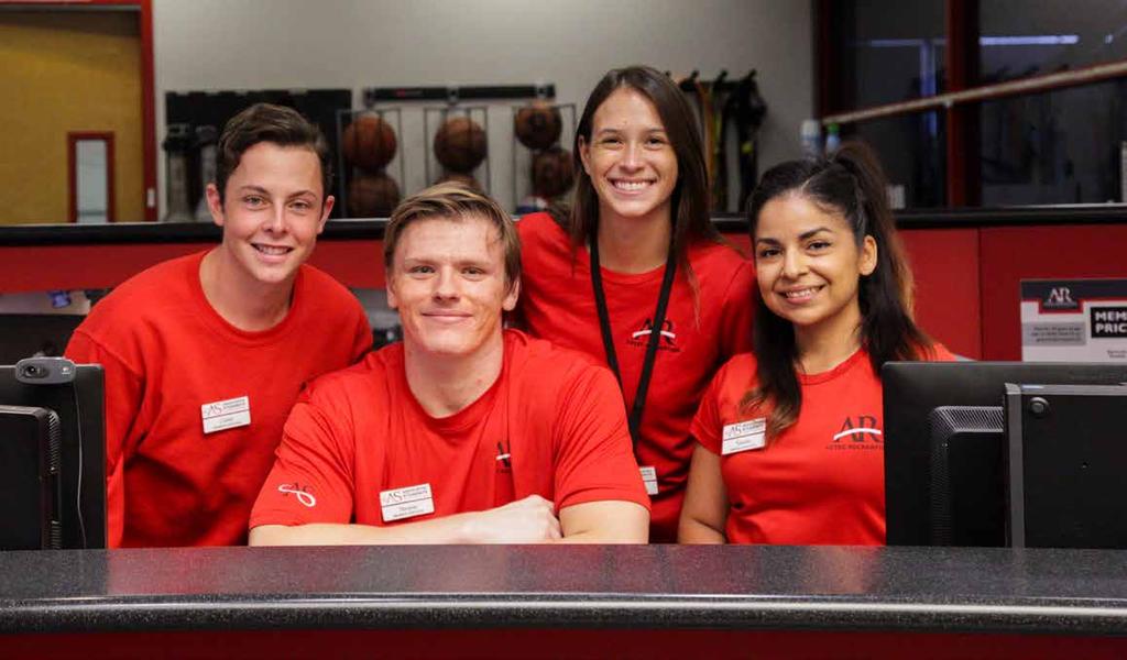 STUDENT EMPLOYMENT Aztec Recreation is committed to student development and prides itself on fostering an environment where students gain valuable experience and transferrable skills while working