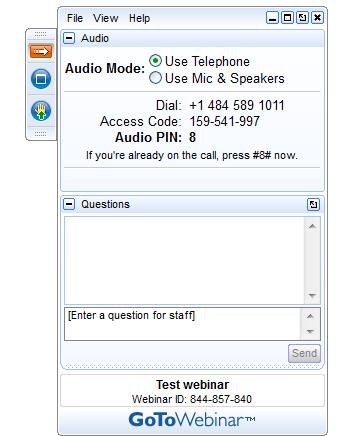 Welcome & Overview Using your telephone will give you better audio quality. Submit your questions to the panelists here.