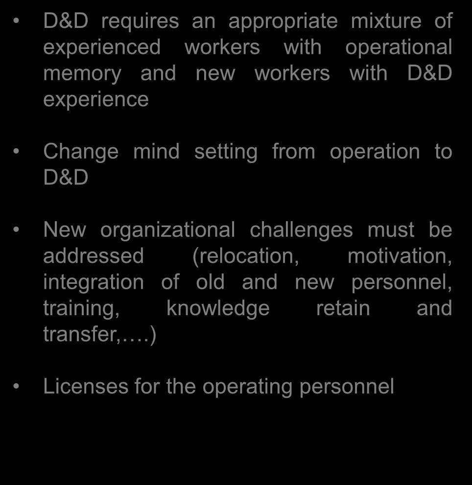 Adapt organization to D&D Adapt Organization to D&D D&D requires an