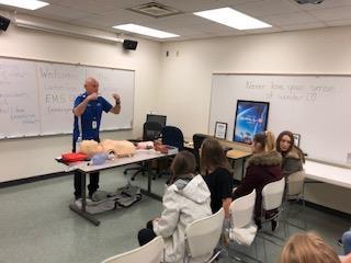 Lastly, we made our way over to the Careerline Tech Center/EMS program. When we arrived, we met with the assistant teacher Steve Stegeman.