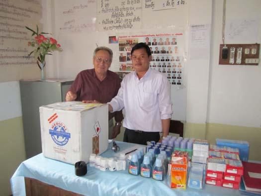 Luc Janssens, President of Lao Rehabilitation Foundation donated one Ultrasound machine (echography) with abdominal probe, video printer and related supplies to Phongsaly Provincial Hospital.
