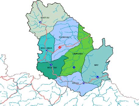 The province is divided into seven districts consisting of 542 villages.