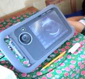 4 Examined expectant mothers: Pregnancy team (1 echography doctor,
