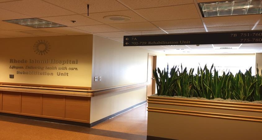 Rhode Island Hospital Inpatient Rehab Unit (IRU) We are located on the 7 th floor of the Main Building.