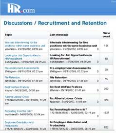 Search forums for blog topics Pre-Interview assessments Employee orientation Internal interviews Welfare/Unemployment
