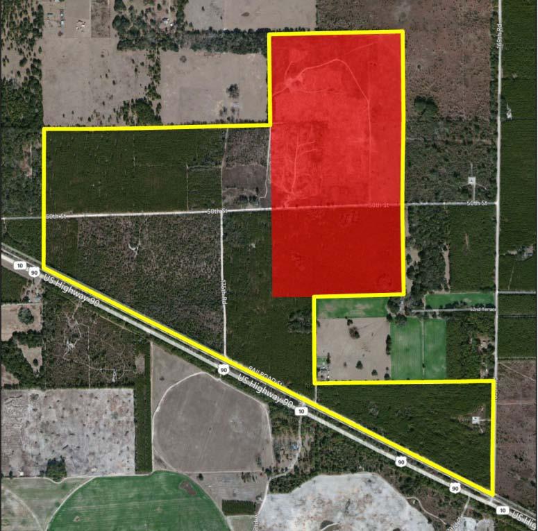 iii. Suwannee County Catalyst Site The Suwannee County Board of County Commissioners purchased 100 acres to have available to incentivize potential economic development projects to locate at the