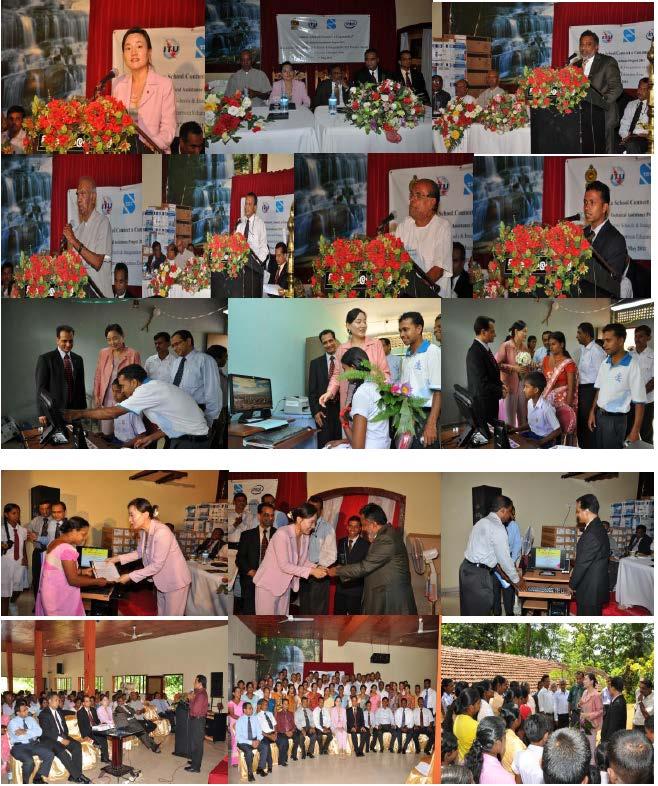 Figure 9: Inauguration of the Connect a School, Connect a Community Program Source: TRCSL This project demonstrates that the challenges of funding, implementation and sustainability can be overcome