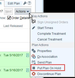 In the Edit Plan tab, review and update the plan if necessary. 2. Sign any new or modified orders. 3.
