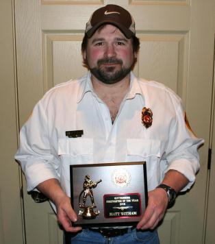 for 11 and Mike Radl was awarded the Stuart Wardenburg Training Award January 1: Firefighter Tony