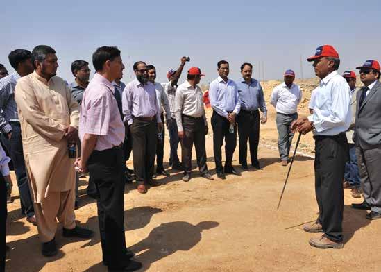They were briefed upon the status of the on-going projects at DCK and