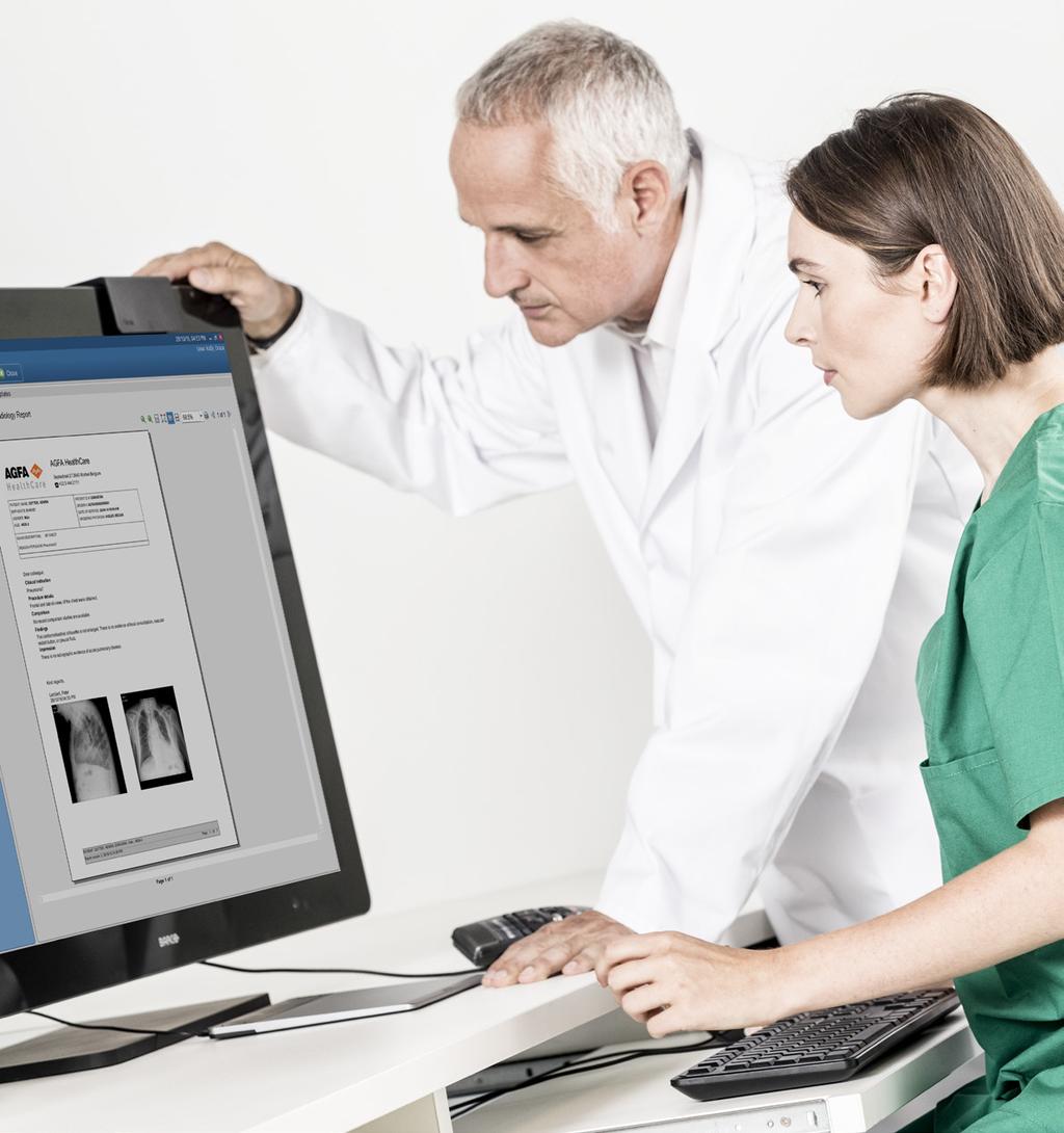 How Agfa HealthCare can help 1 A shape and structure that make your findings accessible Sectional reporting gives your report shape and structure, with a natural and logical grouping of the various