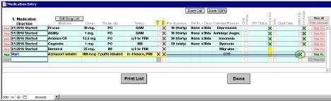 ADVANCED WORKFLOWS How to Order PRN Medication with Follow-up Notation From the Chart Face, click on the button.
