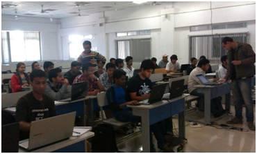 students workshops were organized every weekend on a regular basis for e IEEE members of Tezpur University.
