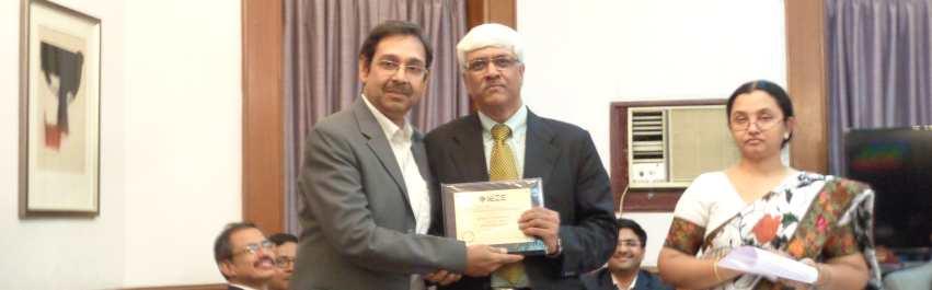 2015 Award and Felicitation at AGM ection has felicitated Prof.