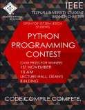 competitions on Python Programming was organized.