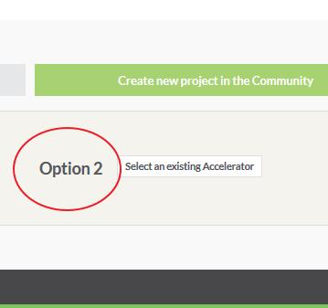 Use one of the portal best practices / Accelerators Visit the Projects area of a community that you are member Select to Create new Project