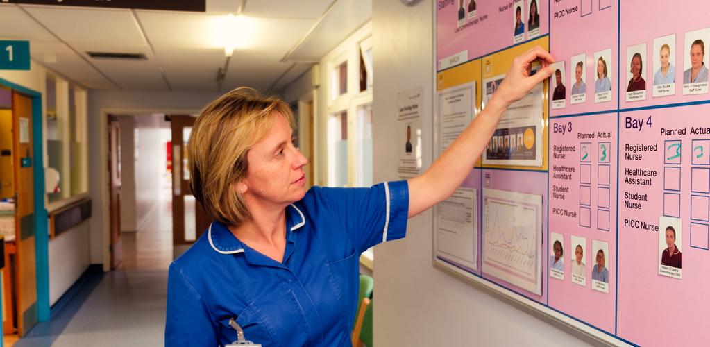 Royal Surrey County Hospital Key Evidence & Measurable Outcomes Daily acuity data Monthly validated Department of Health (DoH) and board reporting of acuity Display staffing levels on the Trust