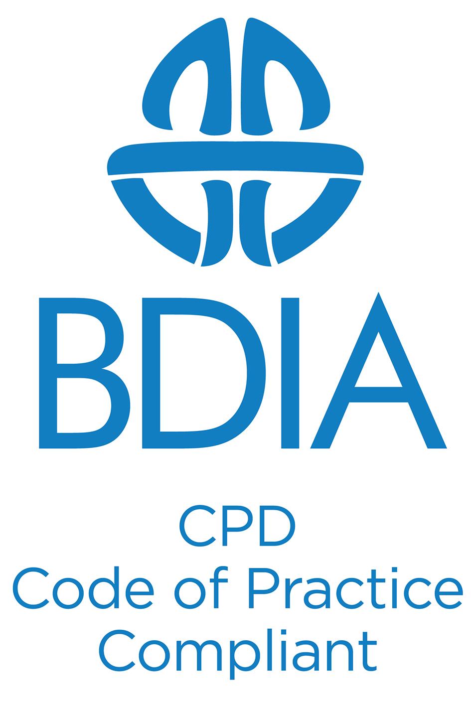 BDIA Code of Practice for Dental CPD The BDIA Code of Practice for Dental CPD has been developed to provide assurance to users of dental Continuing Professional Development that a particular provider