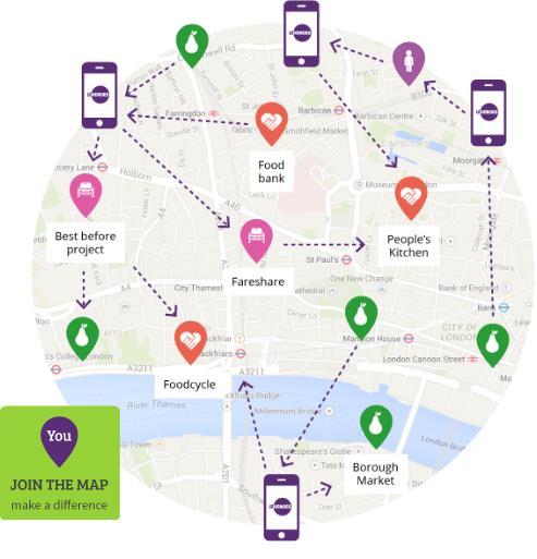 In 2011, thanks to the RSA Catalyst Fund, Plan Zheroes first online food map for central London was launched.