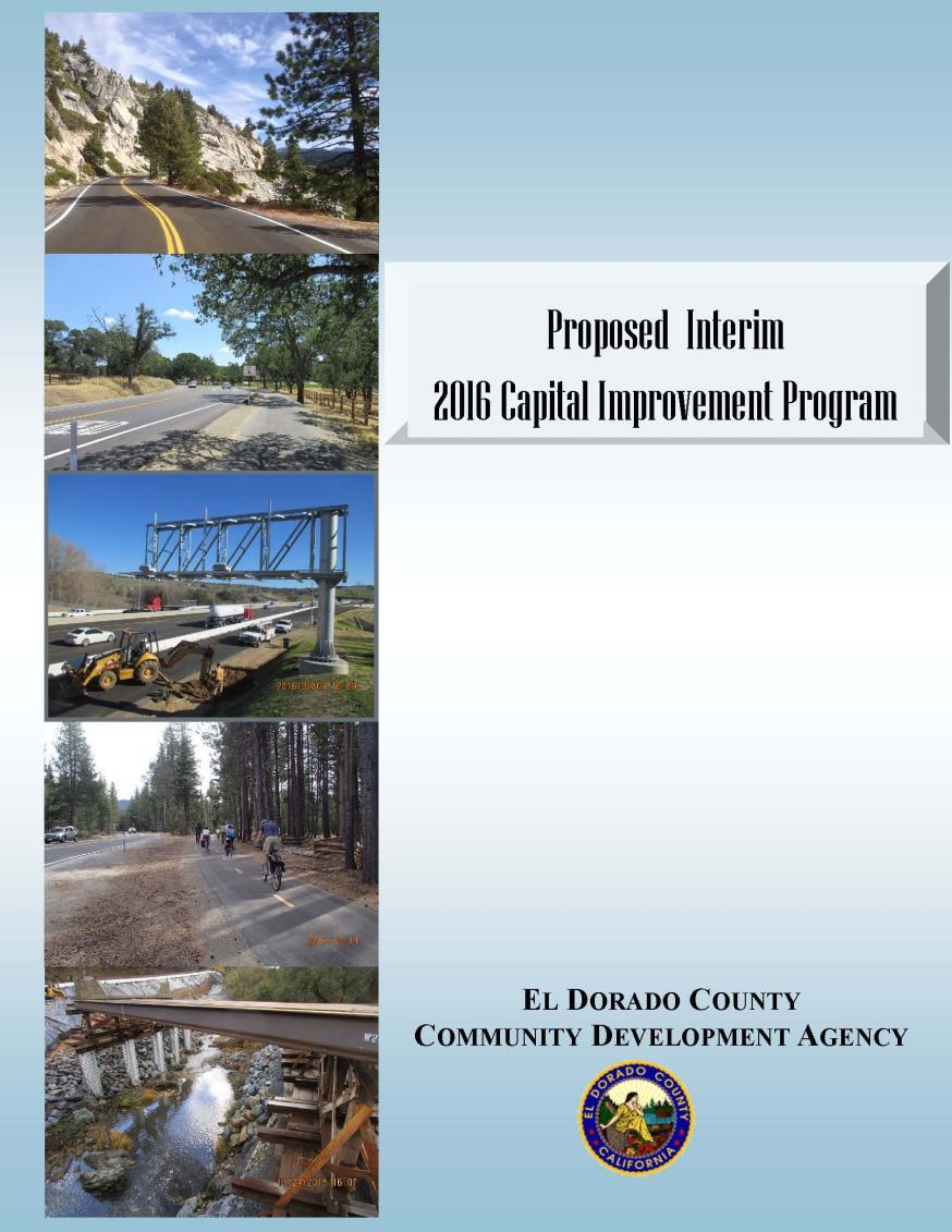 4. 2016 INTERIM CIP BOOK Approved by the Board on June 7, 2016 Provides a work plan for the
